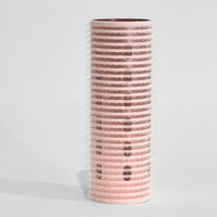 Glam Thermal Velcro Roller Pink Small
