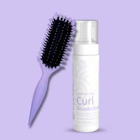 Curl Brush Lavender & Clever Curl Fragrance Free Wonderfoam Bestie Bundle