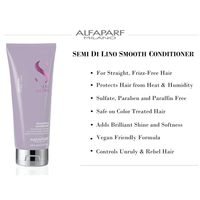 Alfaparf Milano Semi Di Lino Smooth Smoothing Conditioner 200ml
