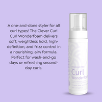 Curl Brush Lavender & Clever Curl Fragrance Free Wonderfoam Bestie Bundle