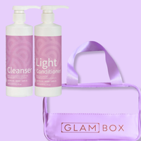 Clever Curl Cleanser & Light Conditioner 450ml & GB Travel Bag Lavender BESTIE BUNDLE