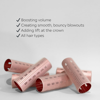 Glam Thermal Velcro Roller Pink Small