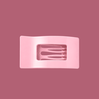 Glam Flat Wave Claw Clip Large | Pink