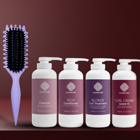 Clever Curl Blonde Hair + Curl Brush Lavender Glam Bundle