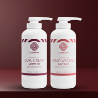 Clever Curl Fragrance Free Curl Cream & Humid Weather Gel 450ml BESTIE BUNDLE