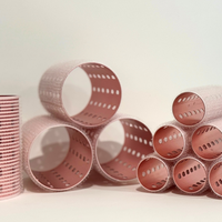 Glam Thermal Velcro Roller Pink Small