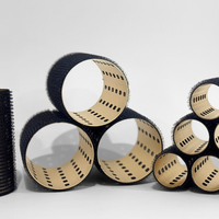 Glam Thermal Velcro Roller Black Large