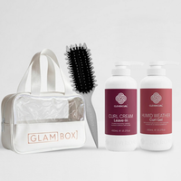 Clever Curl Curl Cream & Humid Weather Gel 450ml & GB Travel Bag & Curl Brush Pebble BESTIE BUNDLE