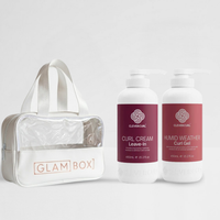Clever Curl Curl Cream & Humid Weather Gel 450ml & GB Travel bag Snow BESTIE BUNDLE