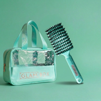 Glam Box Travel Bag Ocean & Miracle Brush Mint Bestie