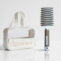 Glam Box Travel Bag Snow & Snow Miracle Brush Bestie