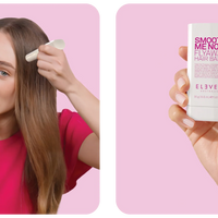 Eleven Flyaway Hair Balm + Pink Glam Sleek Styler + Pink Teasing Brush | BESTIE BUNDlE