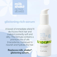 Milk Shake No Frizz Allowed Glistening Rich Serum 100ml
