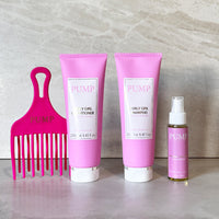 Pump Hair Care Curly Hair Health Glam Bundle