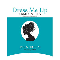Dress Me Up Bun Net Black 2pk