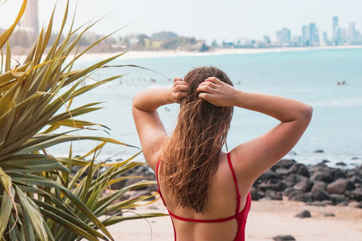 Prepare your hair for a day at the beach.