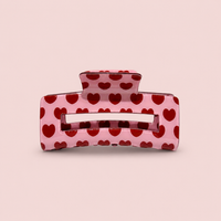 The Glam Claw Clip | Pink Hearts