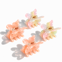 Glam Basics Butterfly Clips | Peach Rainbow 4pk