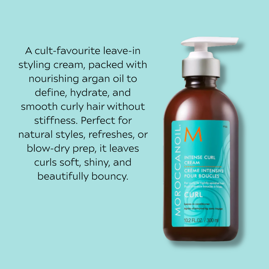 Curl Brush Ocean & Moroccan Oil Intense Cream Bestie Bundle