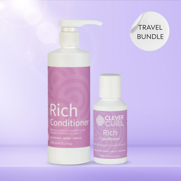 Clever Curl Rich Conditioner Travel BESTIE BUNDLE