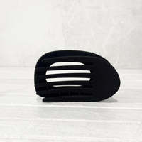 Glam Flat Claw Clip Large Matte Black