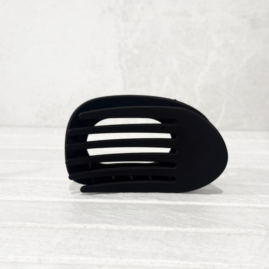 Glam Flat Claw Clip Large Matte Black