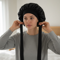 Glam Box Sleep Bonnet Black