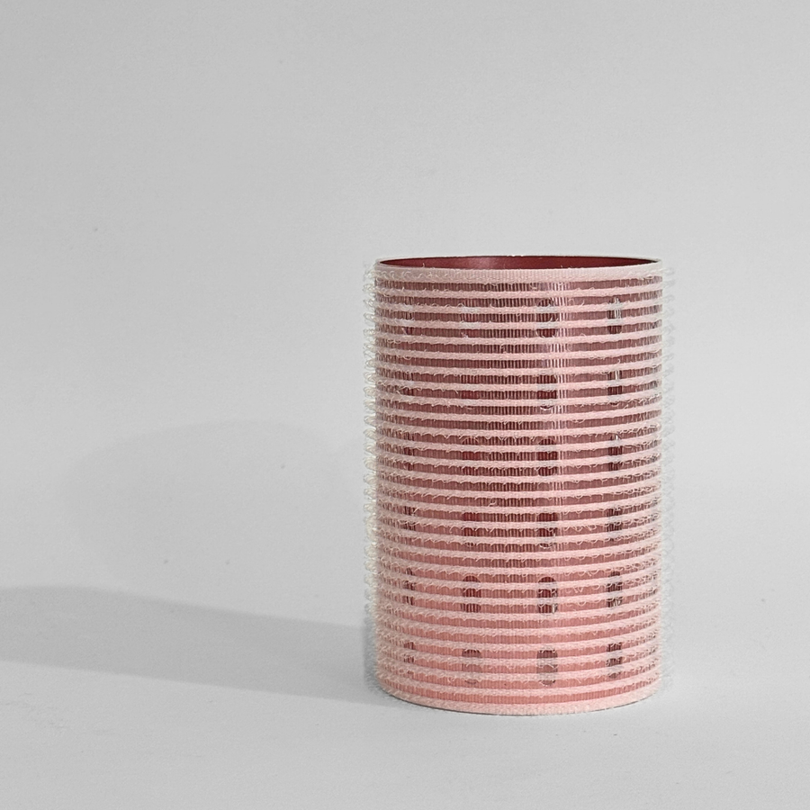 Glam Thermal Velcro Roller Pink Large