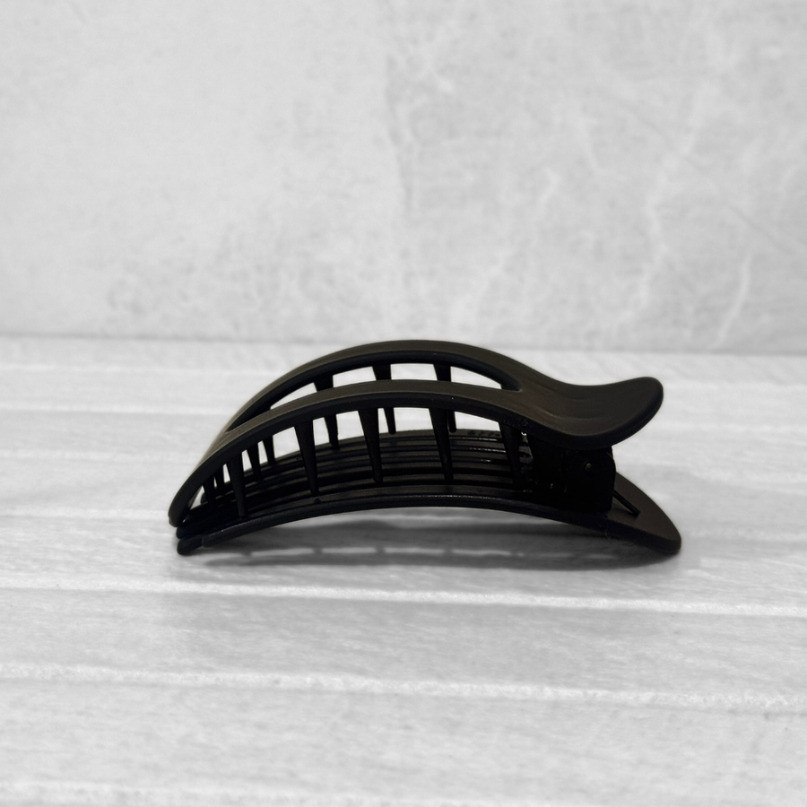 Glam Flat Claw Clip Large Matte Black