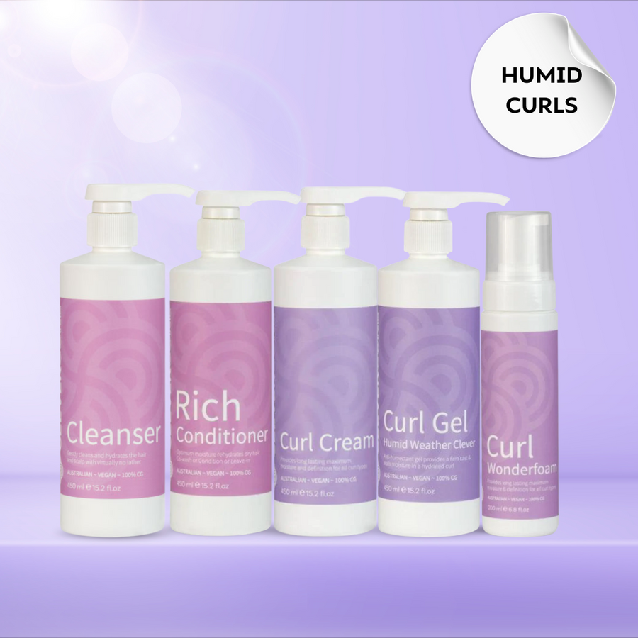 Clever Curl Humid Curly Hair Glam Bundle