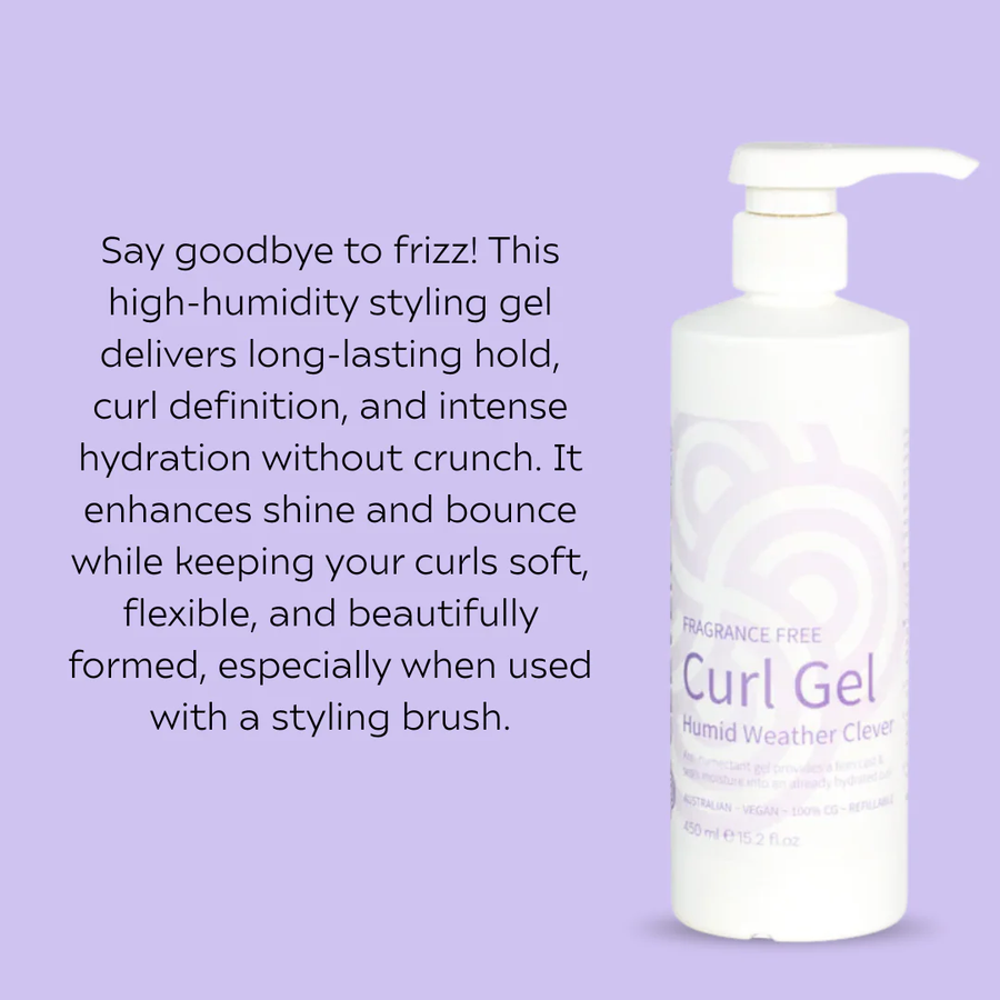 Clever Curl Fragrance Free Curl Gel Humid Weather Clever 450ml