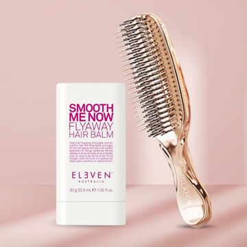 Glam Sleek Styler Brush Rose Gold & Eleven Flyaway Balm