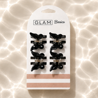 Glam Basics Butterfly Clips | Black Collection 4pk