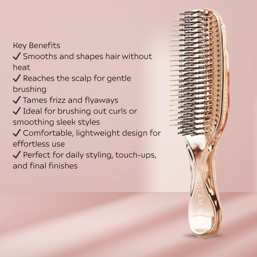 Glam Sleek Styler Brush Rose Gold & Eleven Flyaway Balm