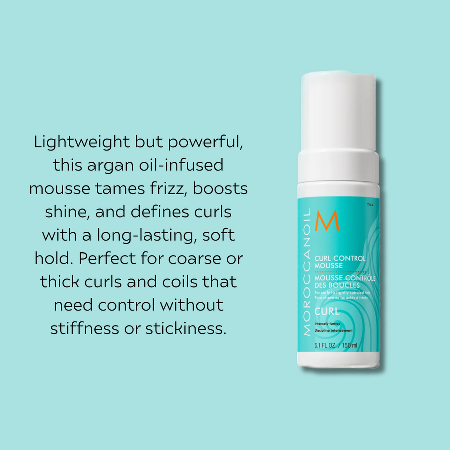 Curl Brush Ocean & Moroccan Oil Mousse Bestie Bundle