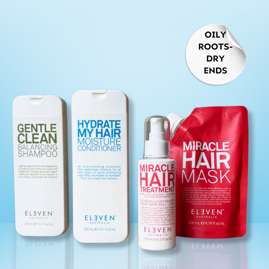 Eleven Oily Roots Dry Ends Glam Bundle