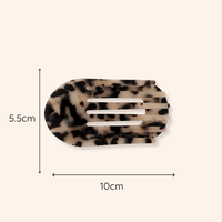 Glam Flat Claw Clip Large Gloss | Tortoiseshell