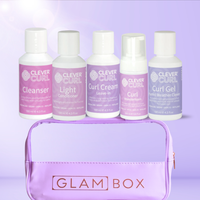 Clever Curl Light Curly Hair Glam Travel Bag Lavender Bundle