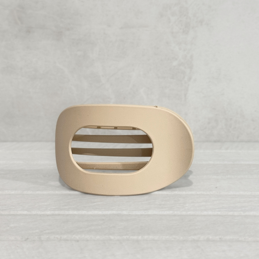 Glam Flat Claw Clip Large Matte Blonde