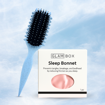 Curl Brush Sky & Pink Sleep Bonnet Bestie Bundle