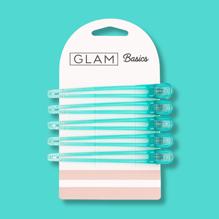Glam Basics Sectioning Clips Aqua