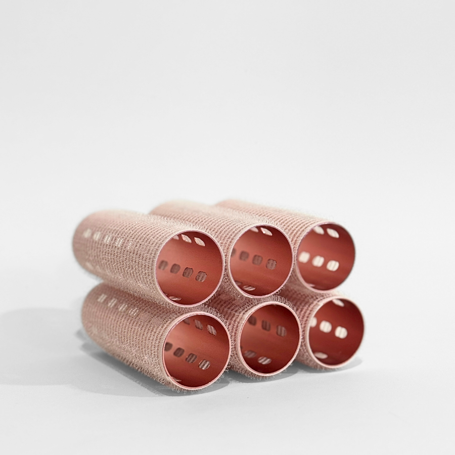 Glam Thermal Velcro Roller Pink Small