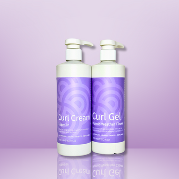 Clever Curl Curl Cream & Humid Weather Gel 450ml BESTIE BUNDLE