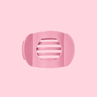 Glam Flat Curved Claw Clip Large Pink