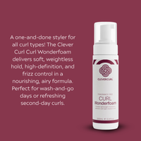 Curl Brush Lavender & Clever Curl Fragrance Free Wonderfoam Bestie Bundle