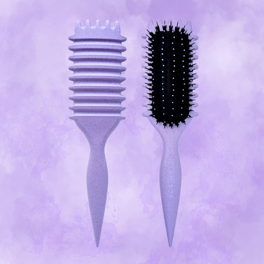 Curl Brush Lavender & Sleep Bonnet Black Bestie Bundle