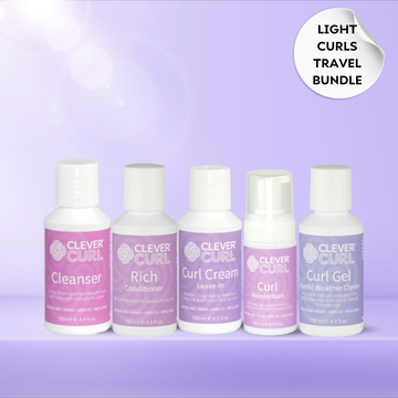 Clever Curl Light Curly Hair Glam Travel Bundle