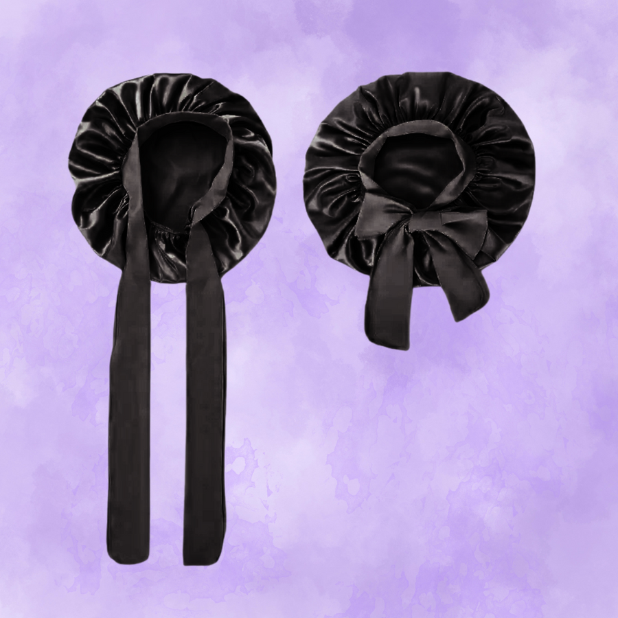 Curl Brush Lavender & Sleep Bonnet Black Bestie Bundle