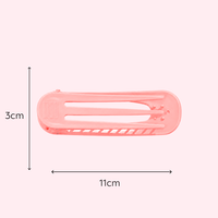 Glam Flat Wide Claw Clip Small | Pink