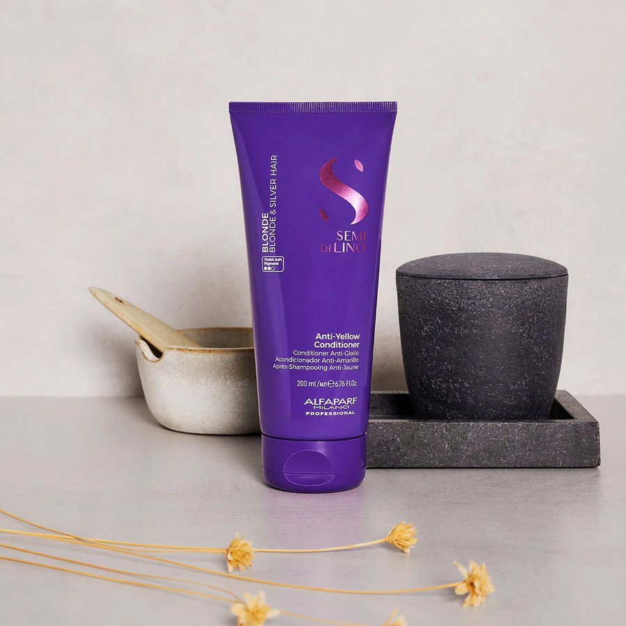 Alfaparf Milano Semi Di Lino Blonde Anti Yellow Conditioner 200ml